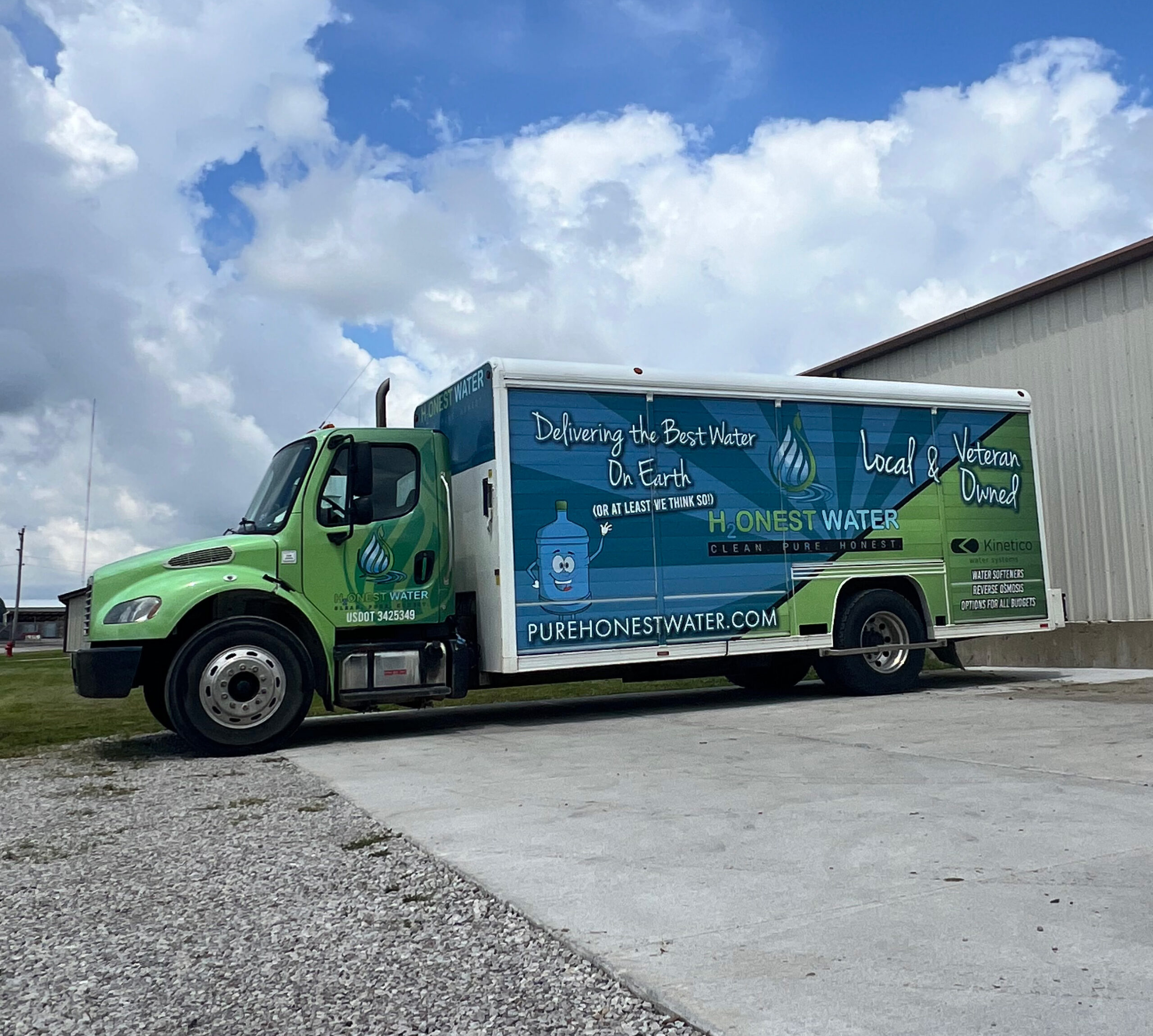 Pure Honest Water big truck