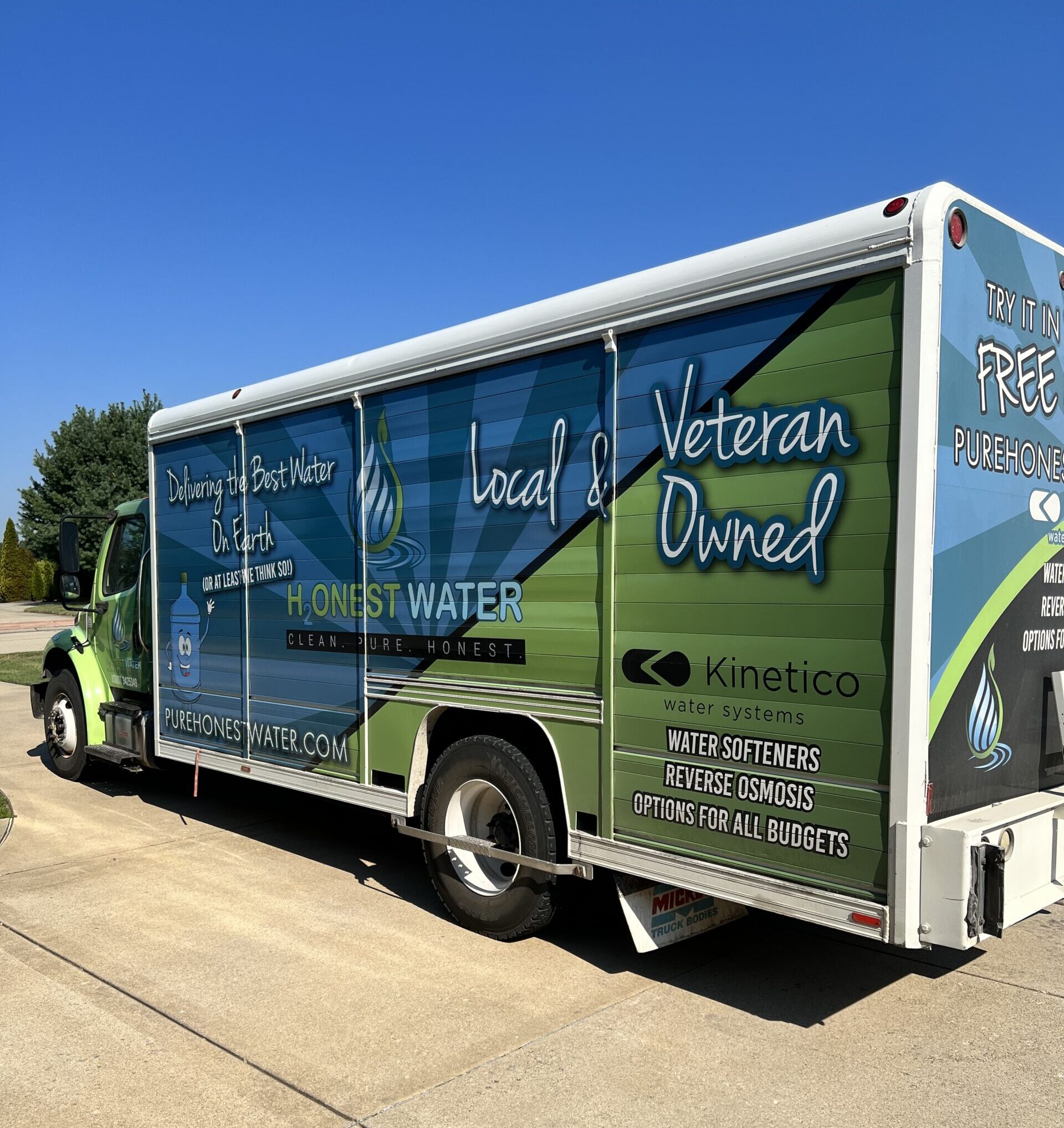 Pure Honest Water truck